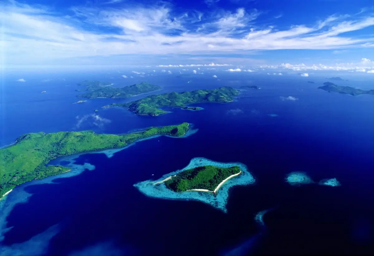 Palawan Philippines landscape with tropical islands