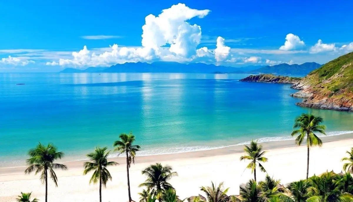 Landscape and coastline of Palawan, Philippines